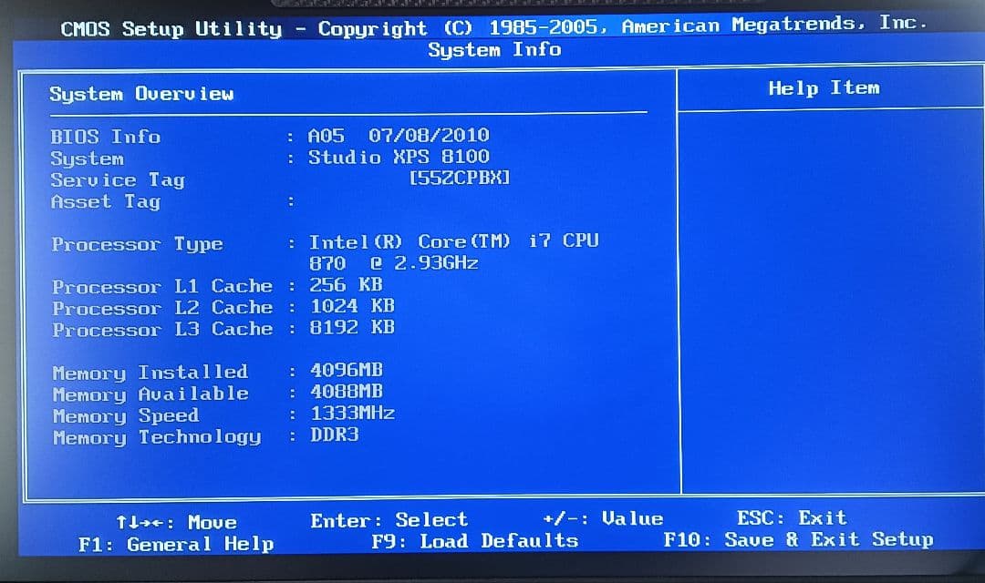 DELL XPS 8100 タワー Core i7 メモリ8GB HDD 1TB