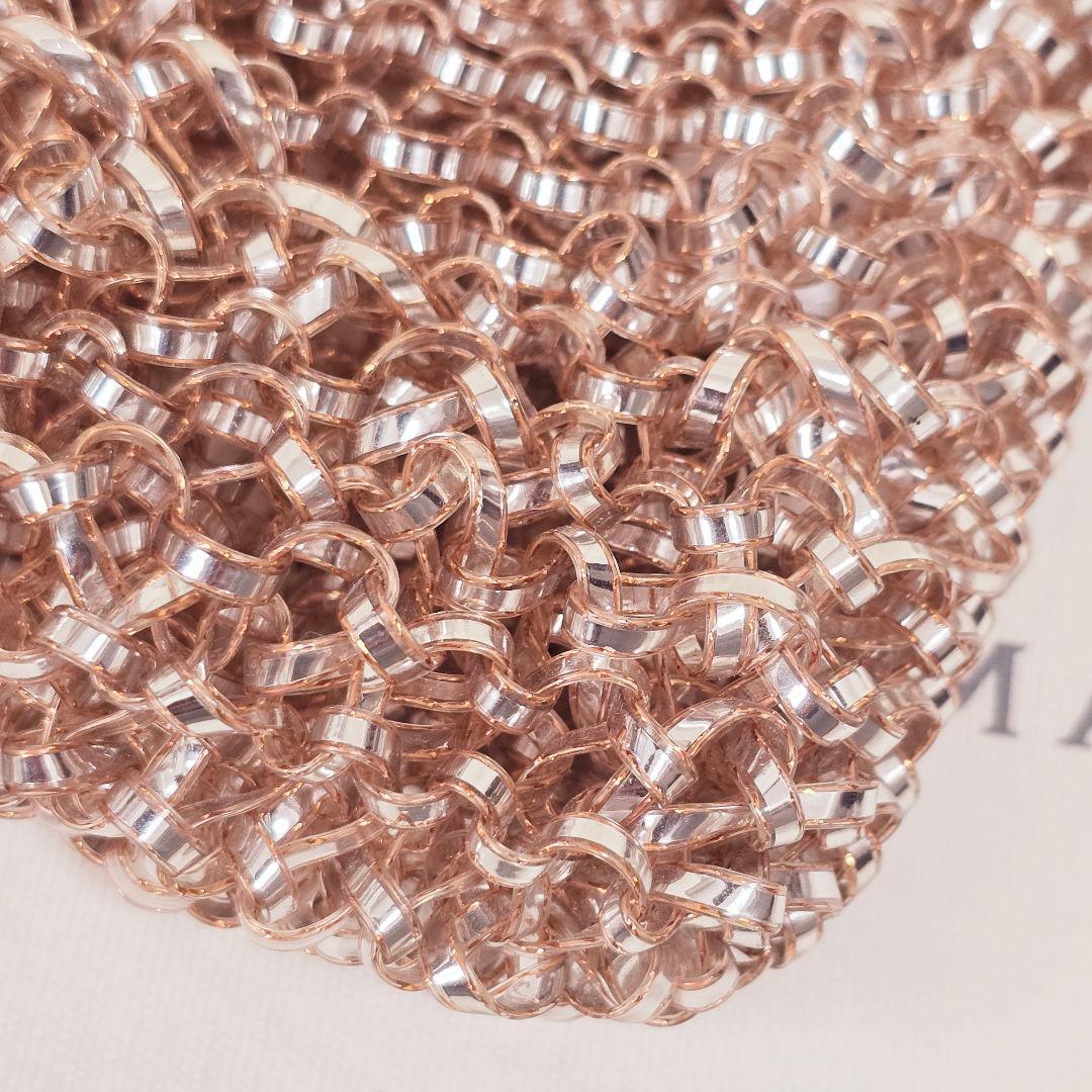 きつねちゃん様✨アンテプリマ ローズ シルバー ミディアム ショルダーバッグ