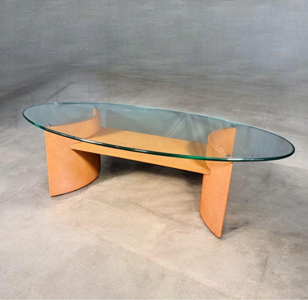 HR790 hukla モダンガラステーブル　フクラ　コーヒーテーブル