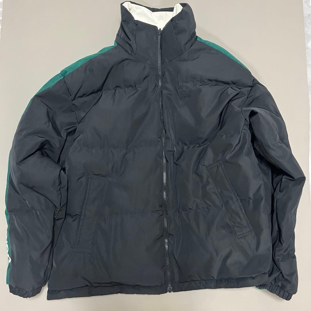 【寒波到来】アディダス リバーシブル ダウンジャケット ホワイト XL