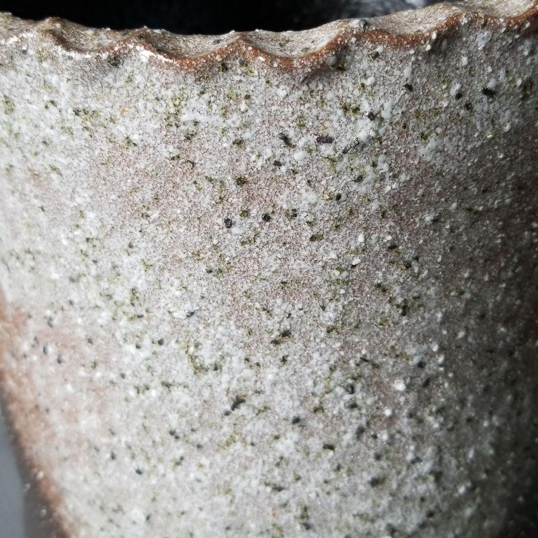 信楽焼傘立て  手付き窯変 高さ４２cm