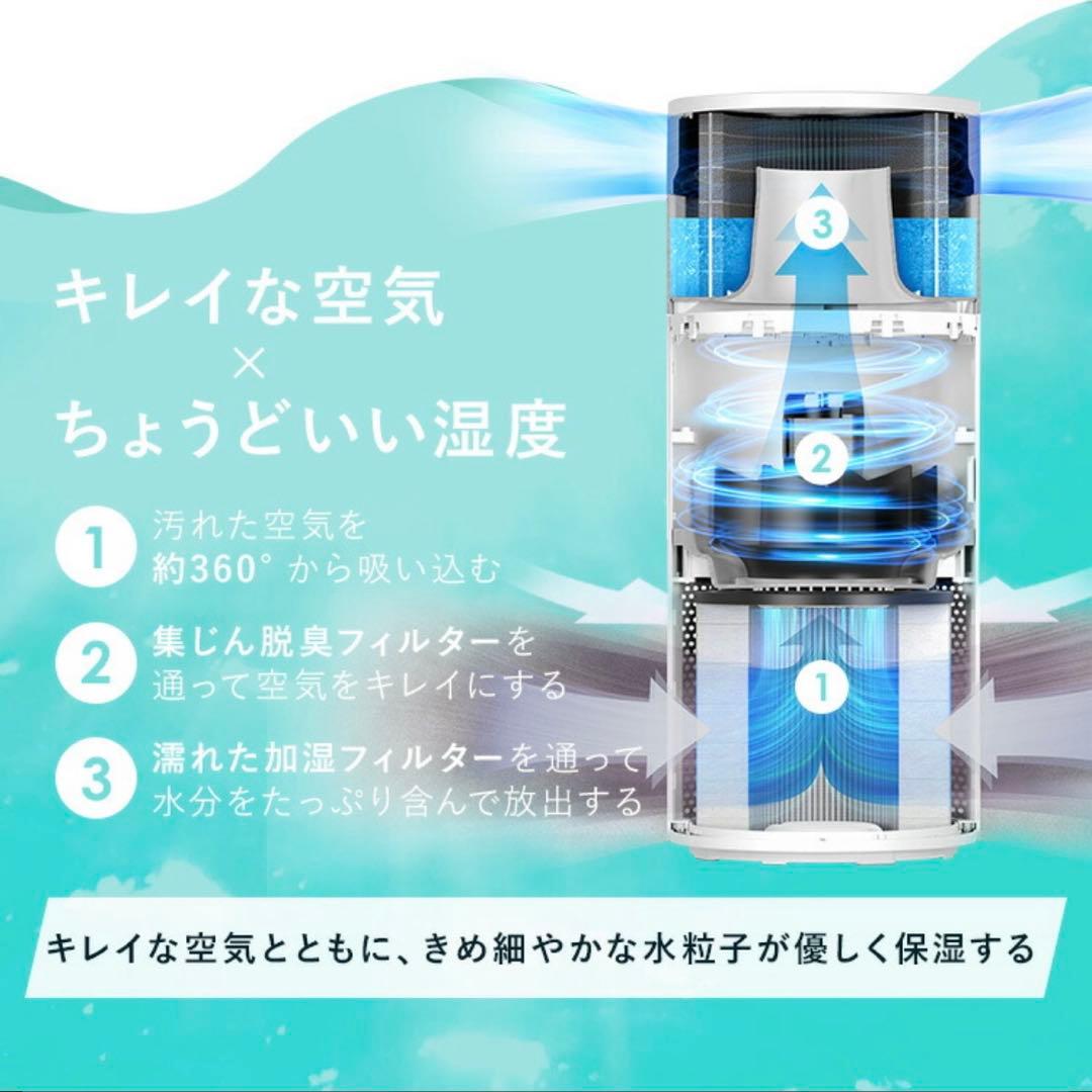 （新品未使用）加湿空気清浄機 10畳 KAP-SH201-W ホワイト