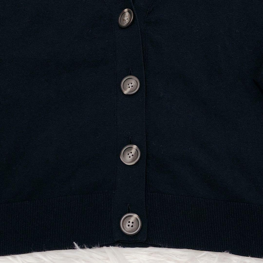 エンフォルド　WAVE DRAPE CARDIGAN ネイビー