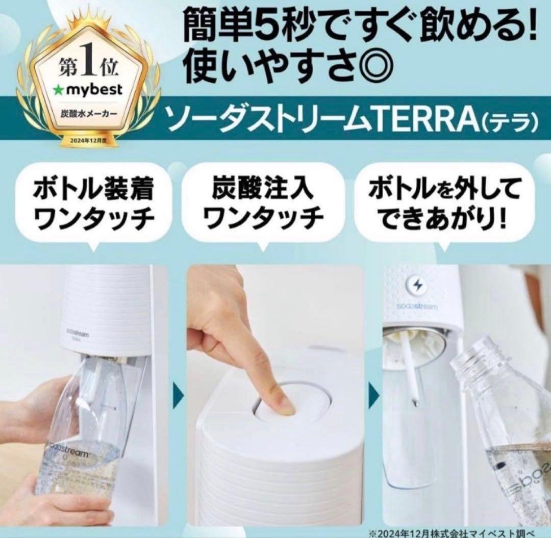 sodastream ソーダストリーム テラ 本体・ボトルセット