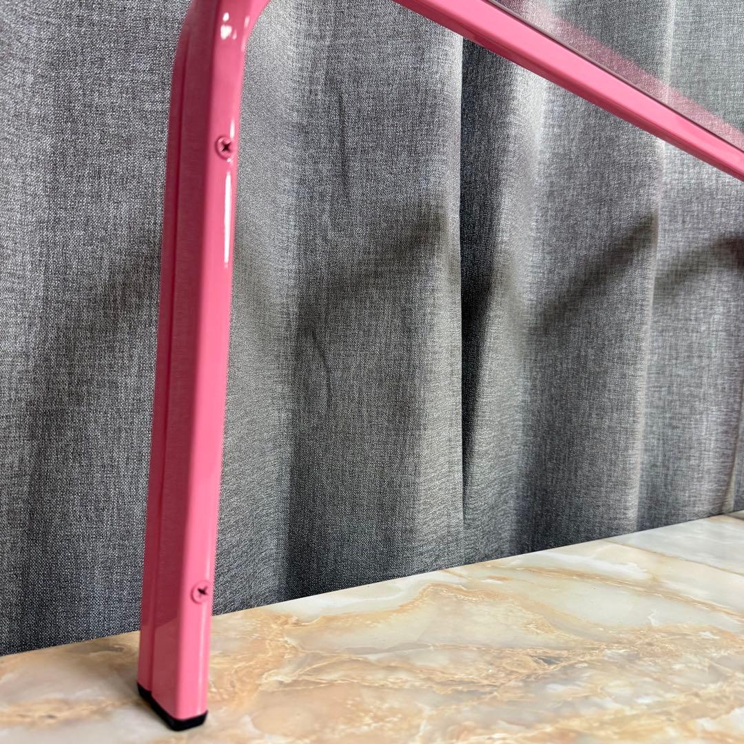 ガラステーブル ファンシーピンク 昭和 80s レトロ