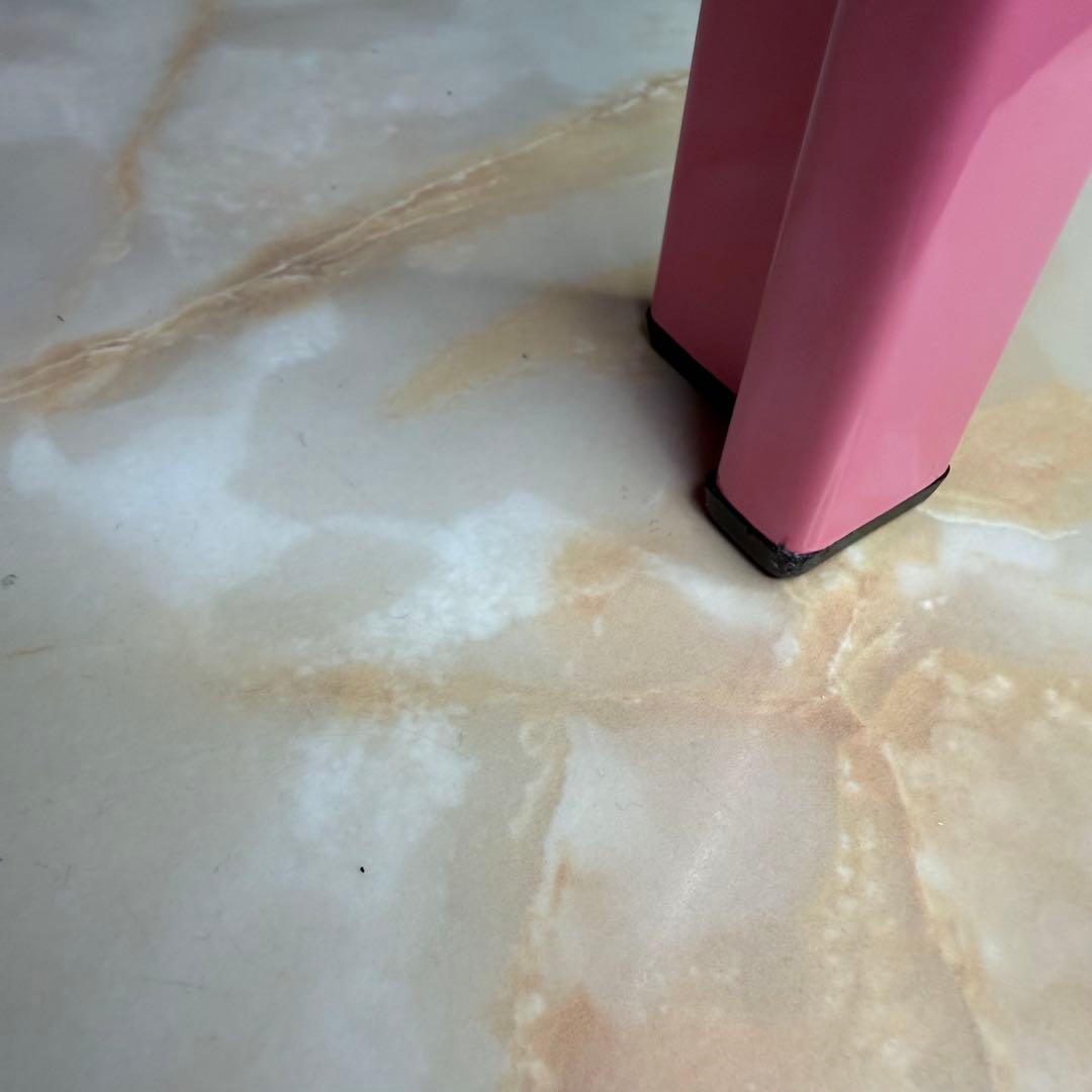 ガラステーブル ファンシーピンク 昭和 80s レトロ