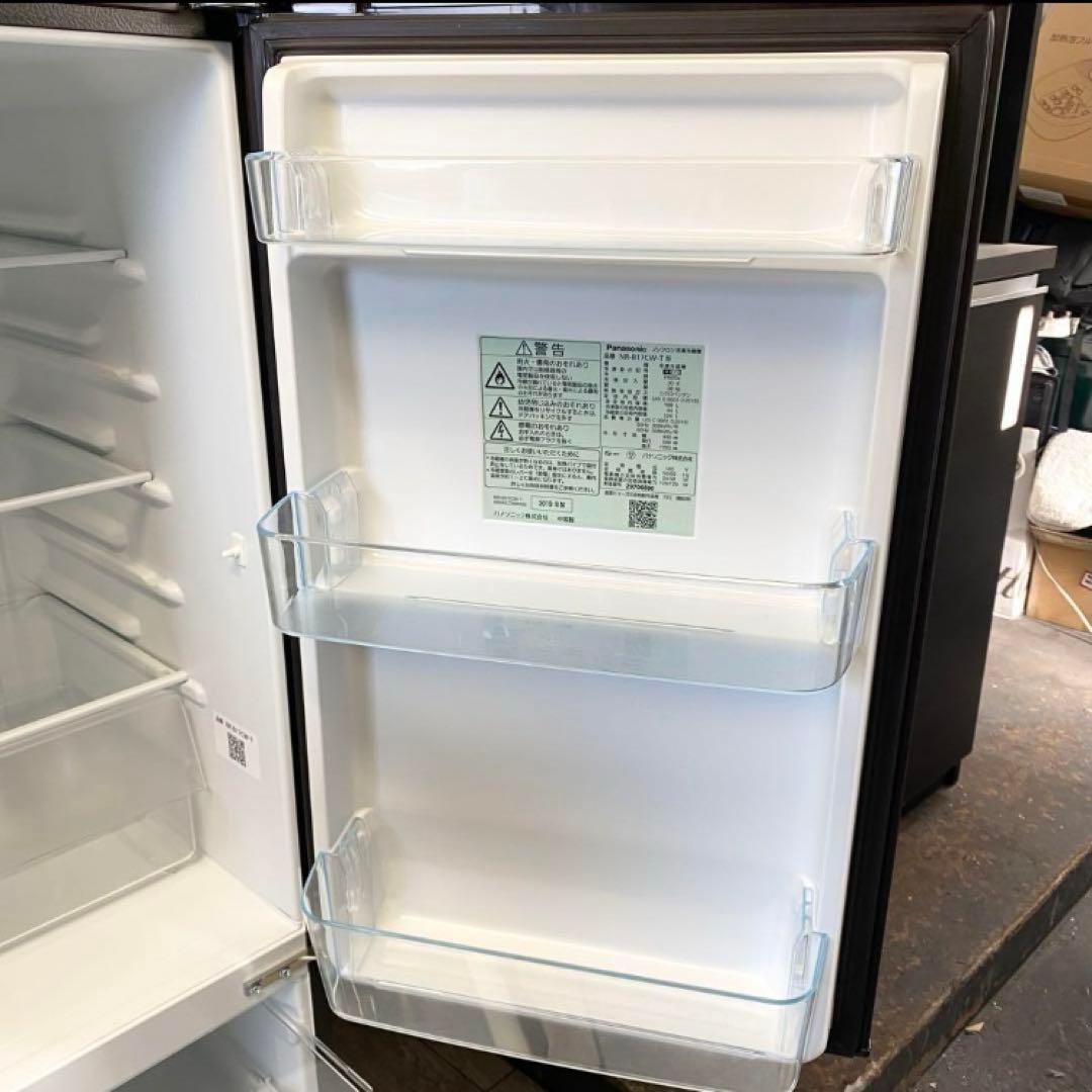 回収込み☆マットダークブラウン冷蔵庫　LED光庫内Panasonic社　168L