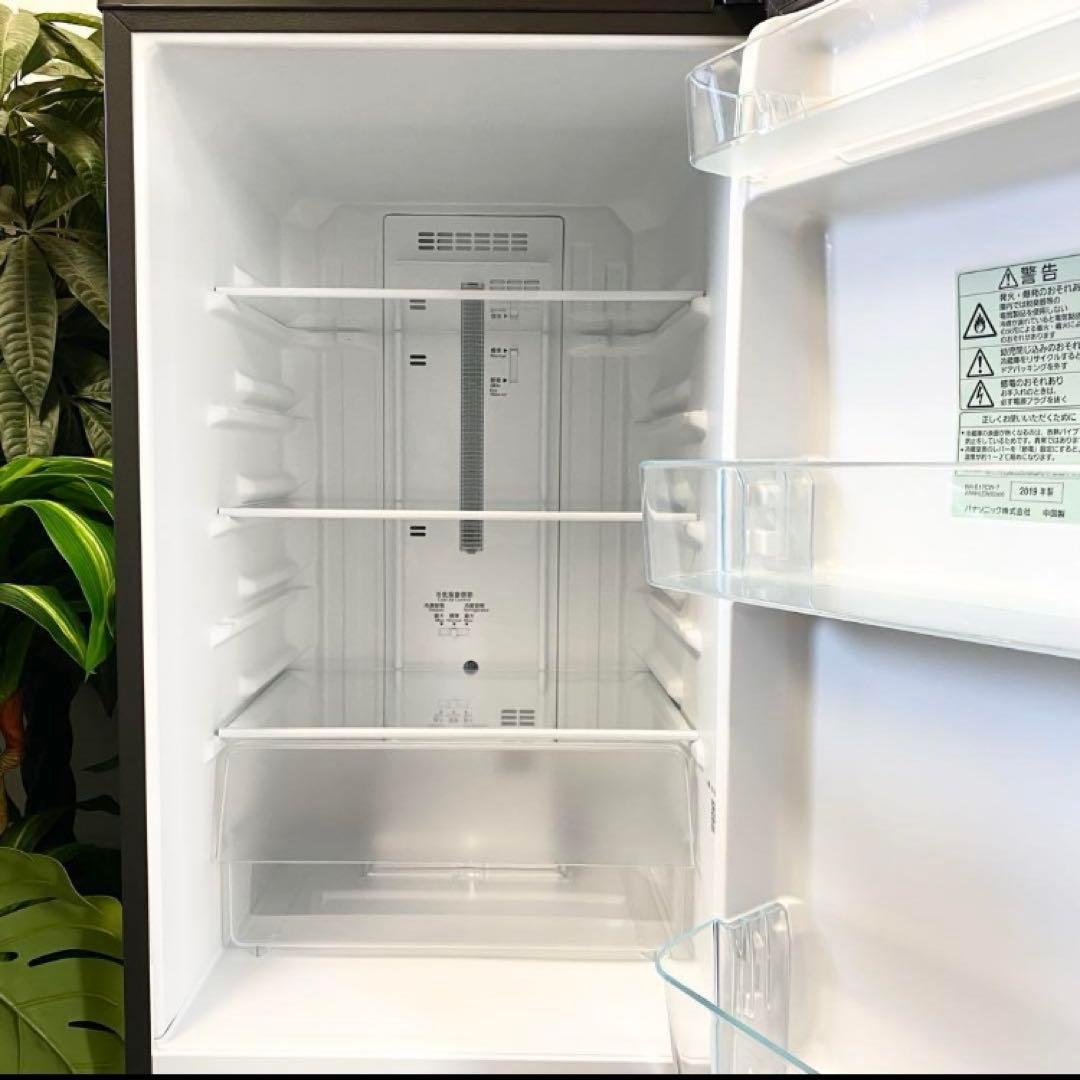 回収込み☆マットダークブラウン冷蔵庫　LED光庫内Panasonic社　168L