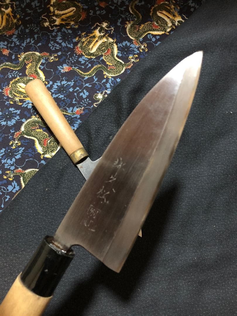 【zeroair777】青鋼　堺久松　出刃包丁　アジ切包丁