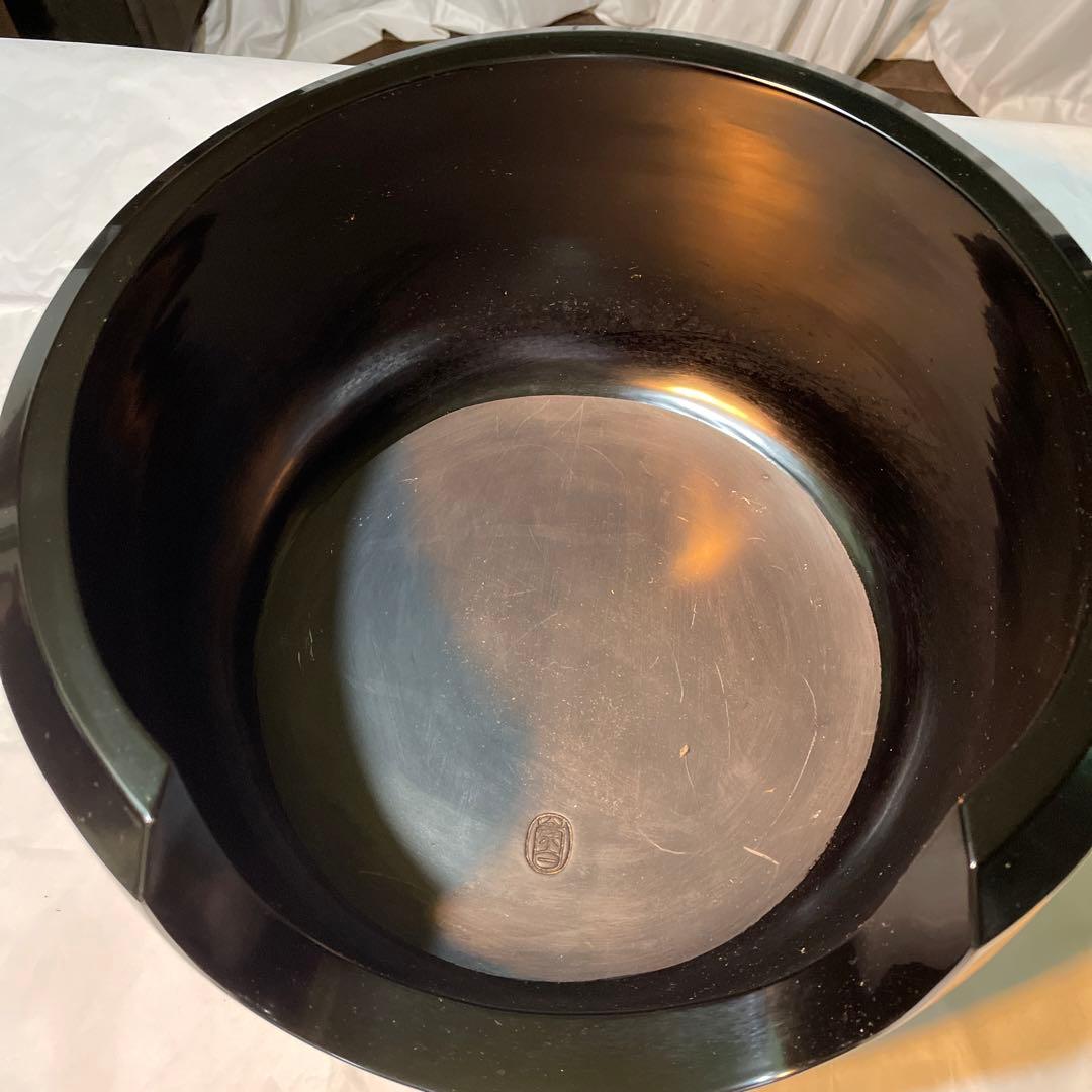 黒面取風炉　桂窯　崇白造