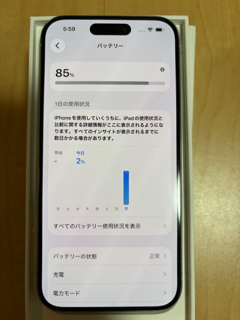 Apple iPhone 15 Pro ホワイトチタニウム　128gb