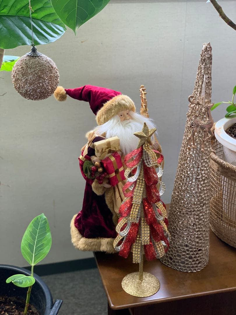 Xmas クリスマス サンタ ツリー トナカイ ミラーボール オーナメント レア