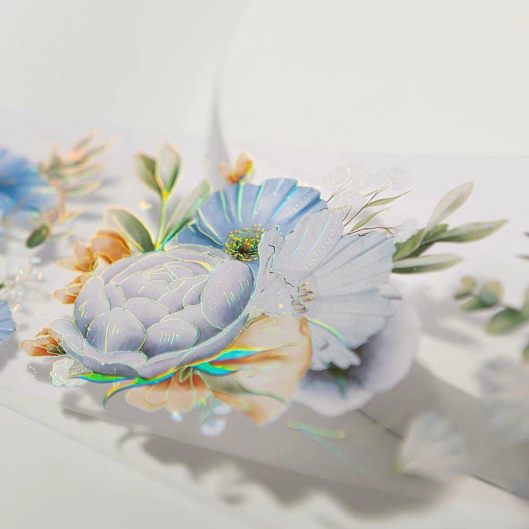 新品　カナダWT　枕星花影　PETタイプマスキングテープ　マステ