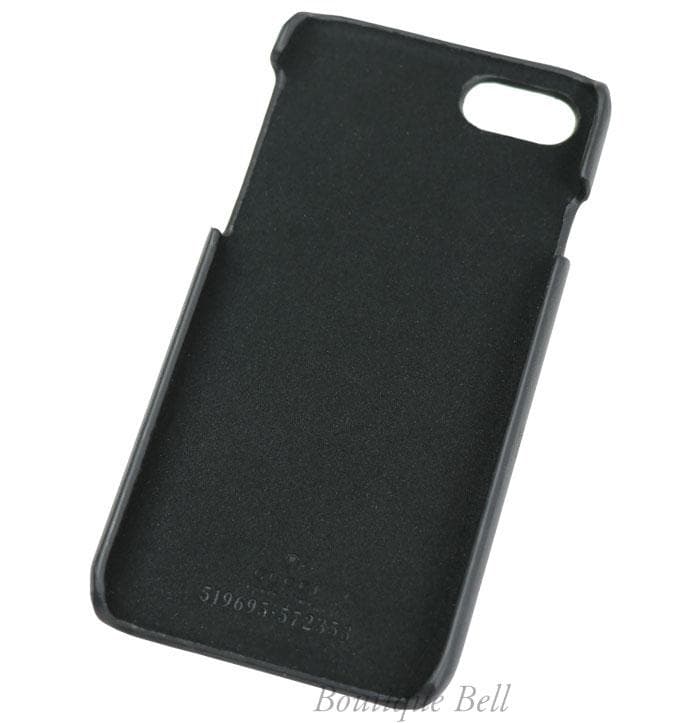 【グッチ】GUCCY スターフレーム iPhone7/8/SEケース ブラック