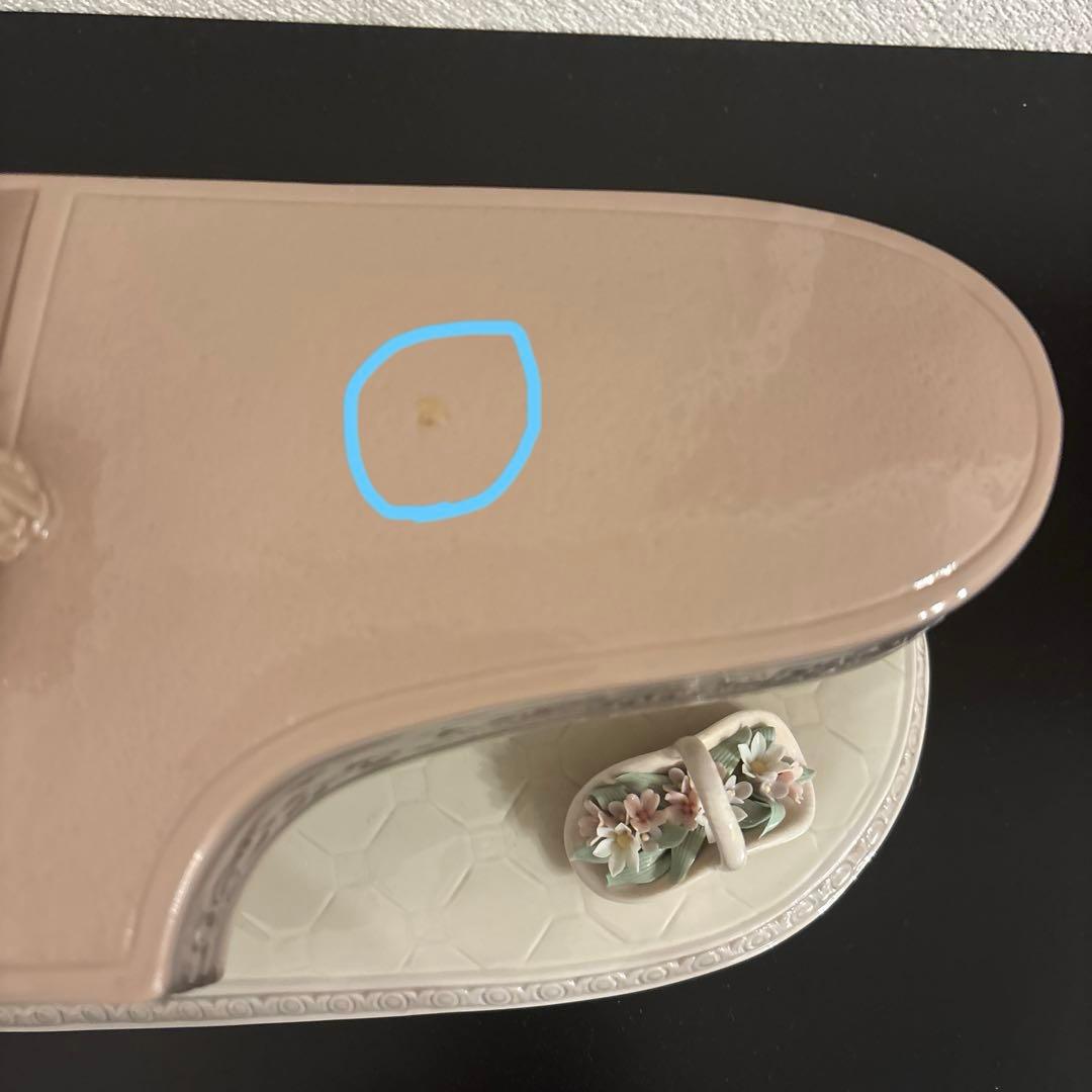 LLADROリヤドロピアノを弾く少女 陶器 置物