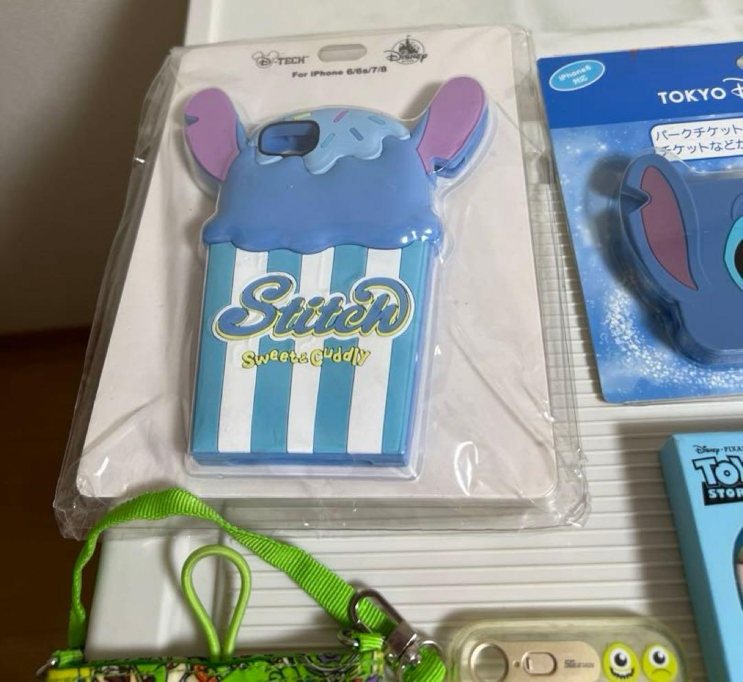 ディズニー、トイストーリー、ステッチのスマホカバー