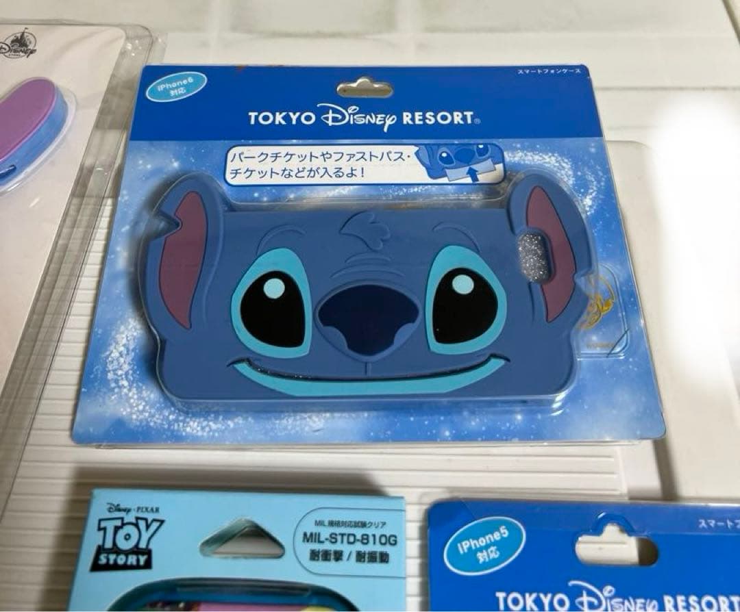 ディズニー、トイストーリー、ステッチのスマホカバー
