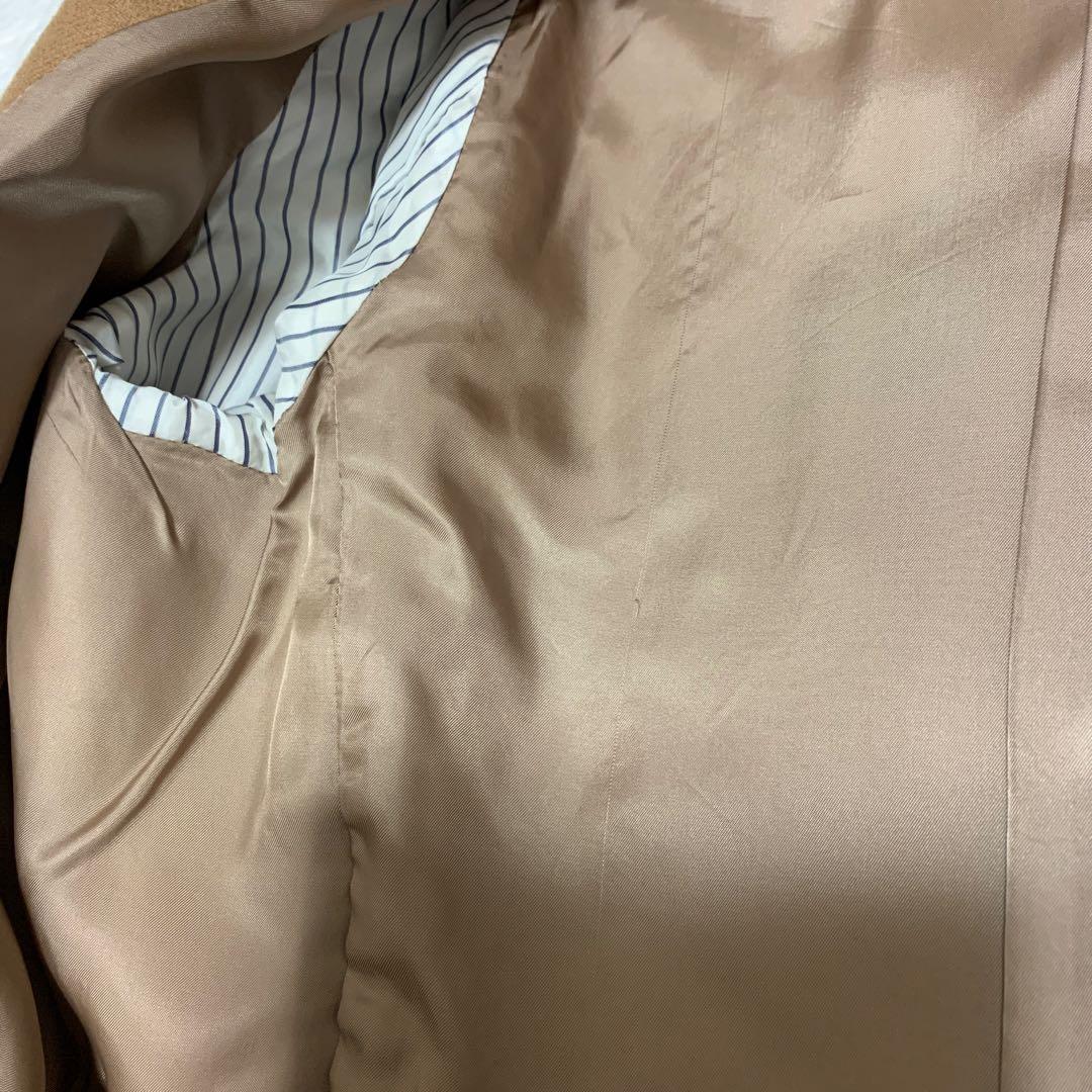 美品⭐️23区 ウールカシミヤ混 ブラウン ピーコート 大きいサイズ