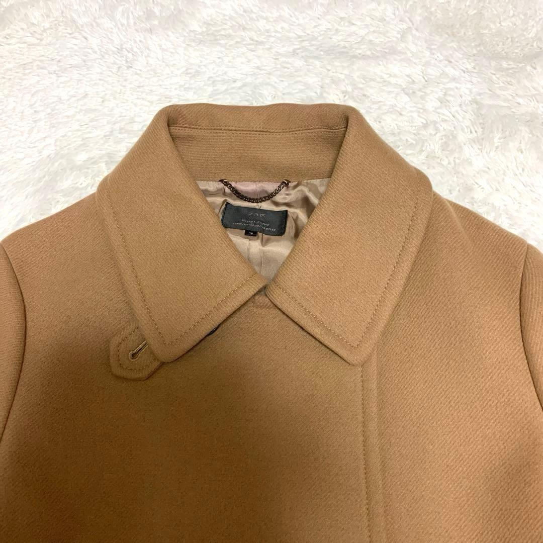 美品⭐️23区 ウールカシミヤ混 ブラウン ピーコート 大きいサイズ