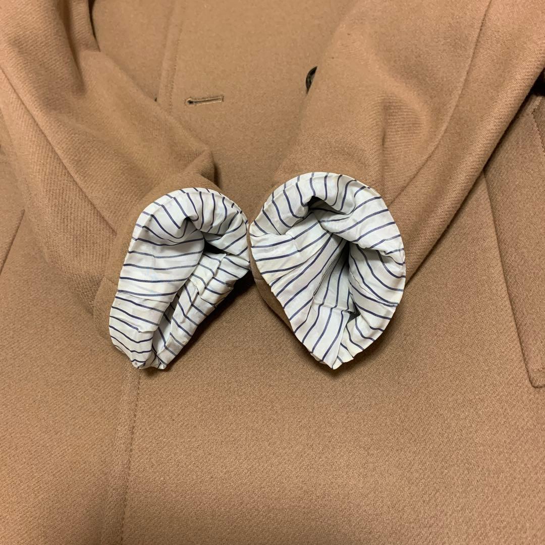 美品⭐️23区 ウールカシミヤ混 ブラウン ピーコート 大きいサイズ