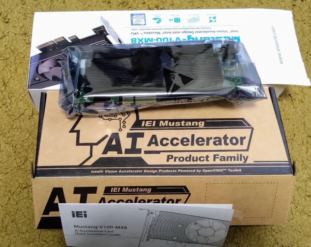 （未使用）PC用AIボード Mustang-V100-MX8-R11