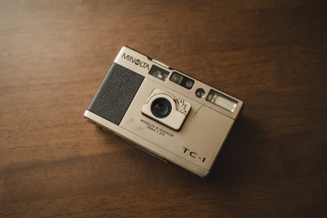 Mapleミノルタ TC-1 コンパクトカメラ（ケース・説明書付き）