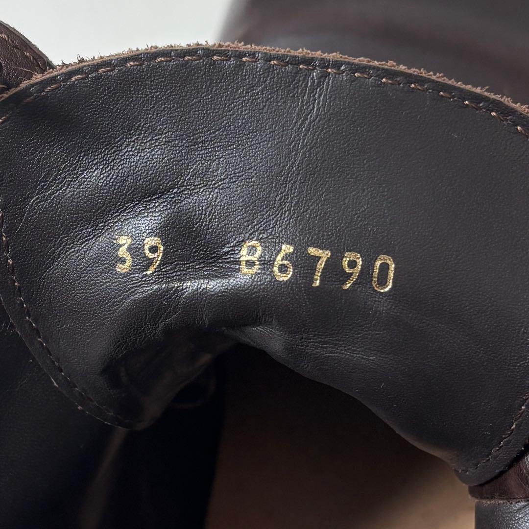 【美品】BUTTERO ブッテロ サイドジップ ワークブーツ ブラウン