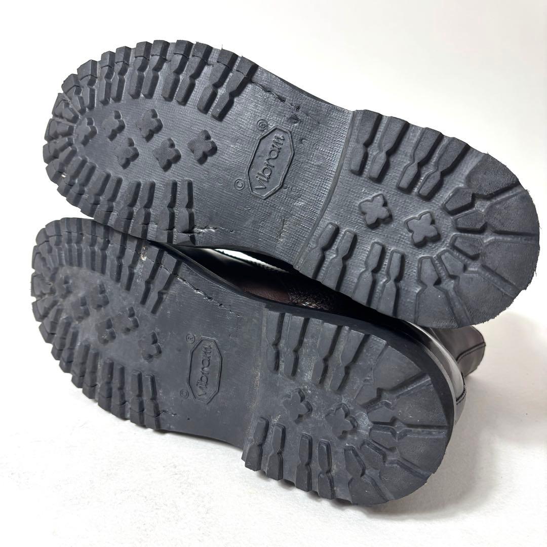 【美品】BUTTERO ブッテロ サイドジップ ワークブーツ ブラウン