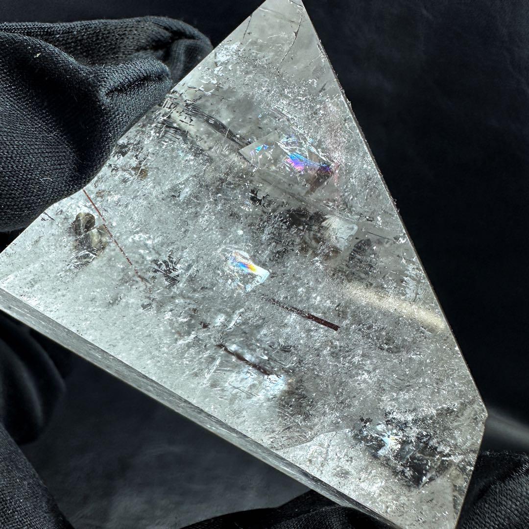 【金運】レインボー☆ヒマラヤ水晶レッドルチルクオーツフリーフォームA1177