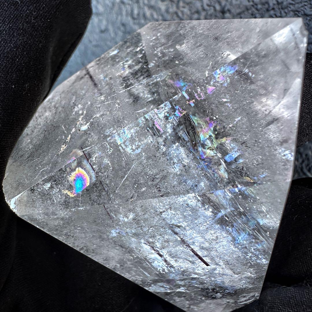 【金運】レインボー☆ヒマラヤ水晶レッドルチルクオーツフリーフォームA1177