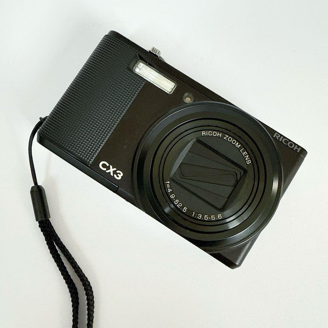 【動作確認済】 RICOH CX3 デジカメ オールドコンデジ リコー ブラック