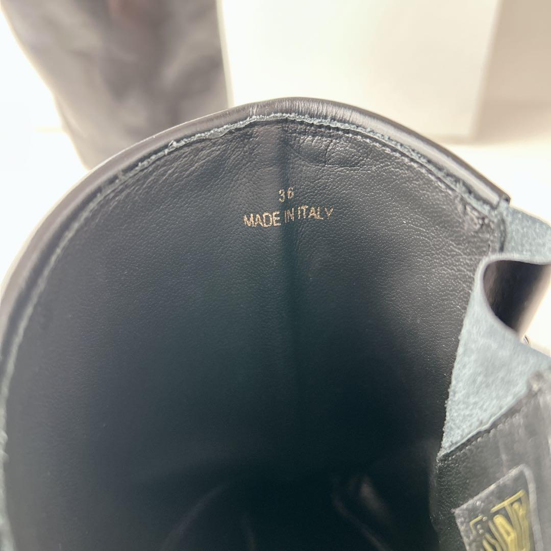 極美品✨ペリーコサニー GENOVA エンジニアブーツ　厚底　撥水　黒　23cm