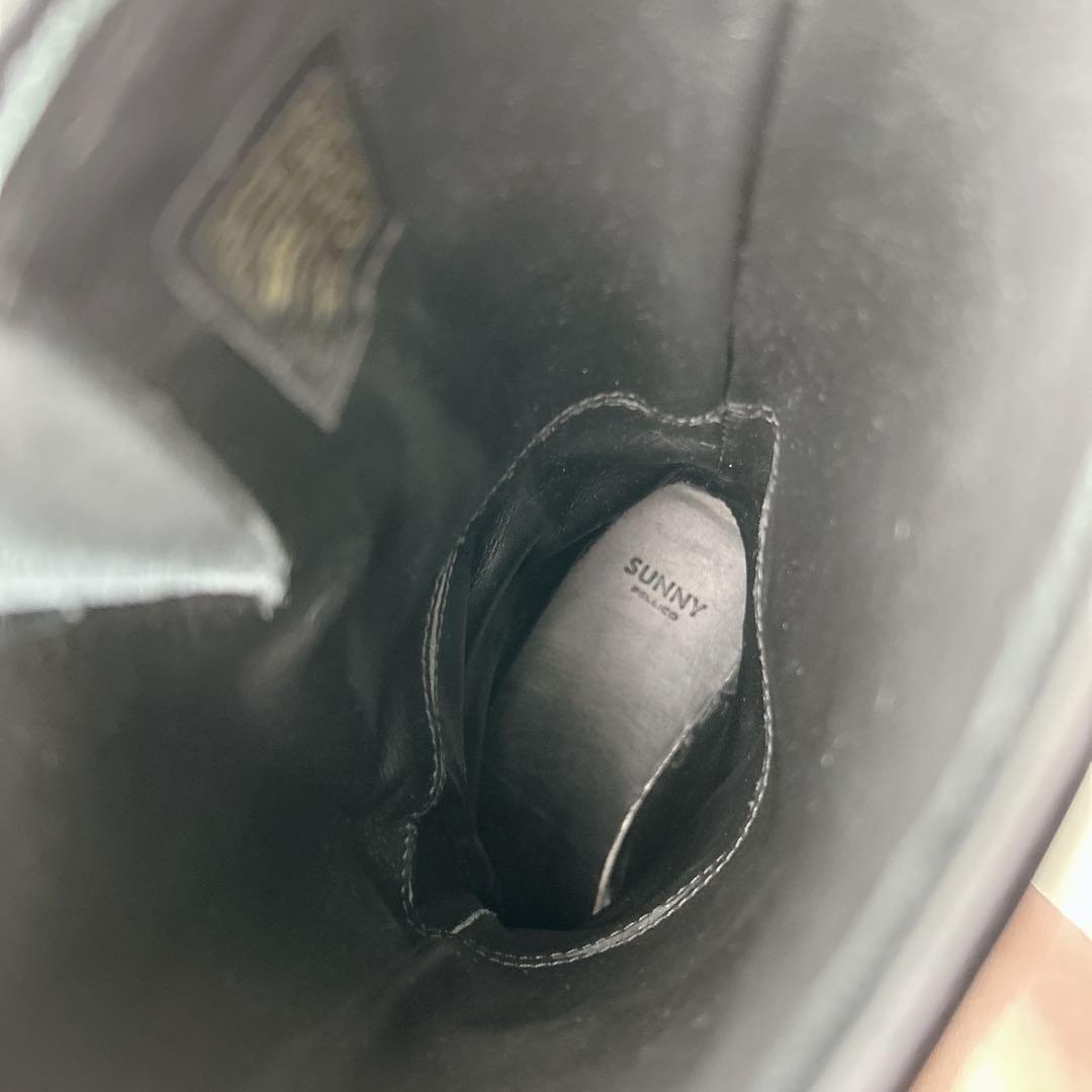 極美品✨ペリーコサニー GENOVA エンジニアブーツ　厚底　撥水　黒　23cm