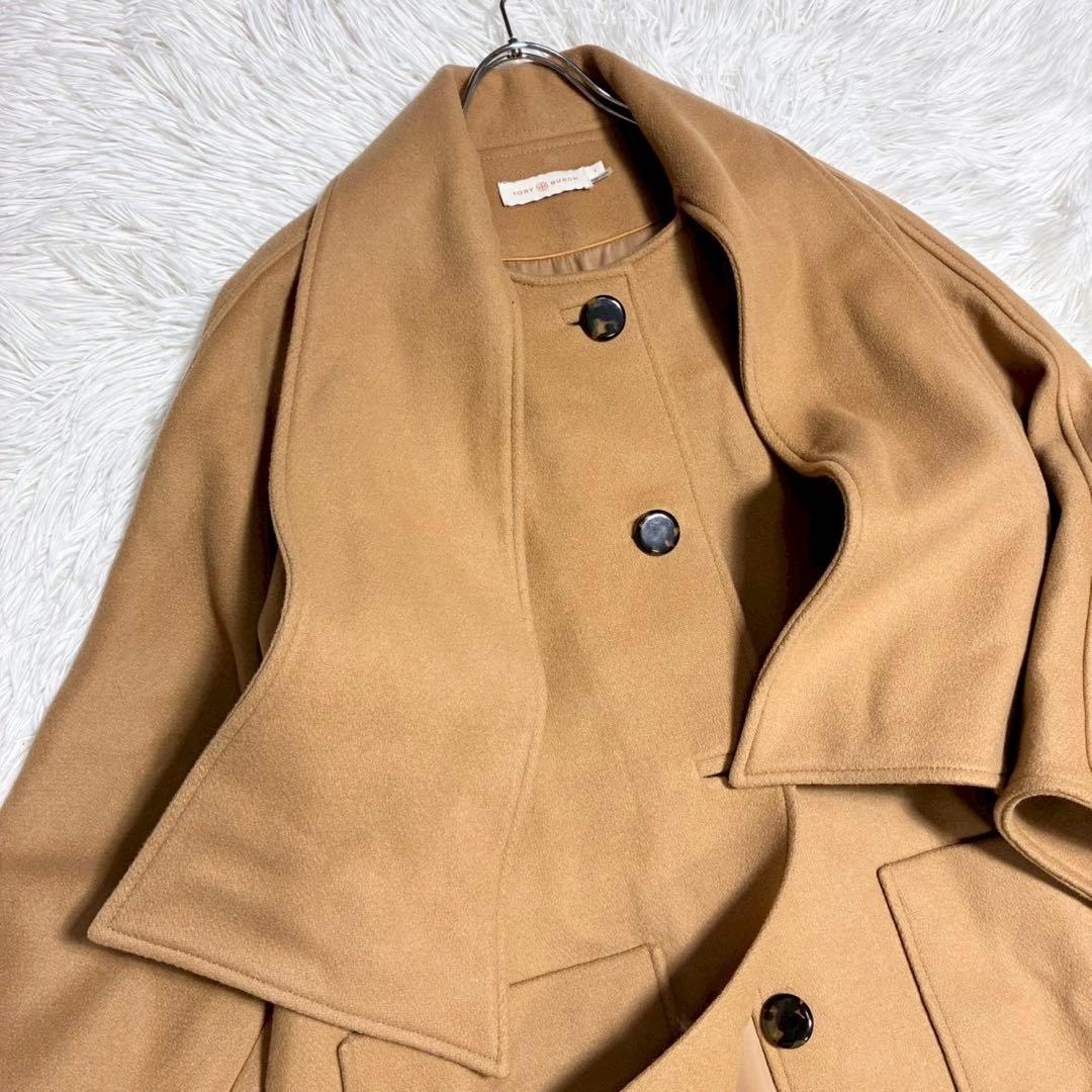 ちょいみー Tory Burch ウールコート キャメル ポルトガル製