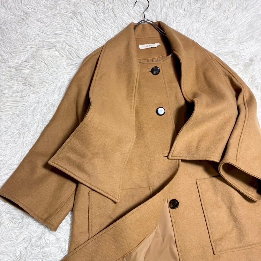 ちょいみー Tory Burch ウールコート キャメル ポルトガル製