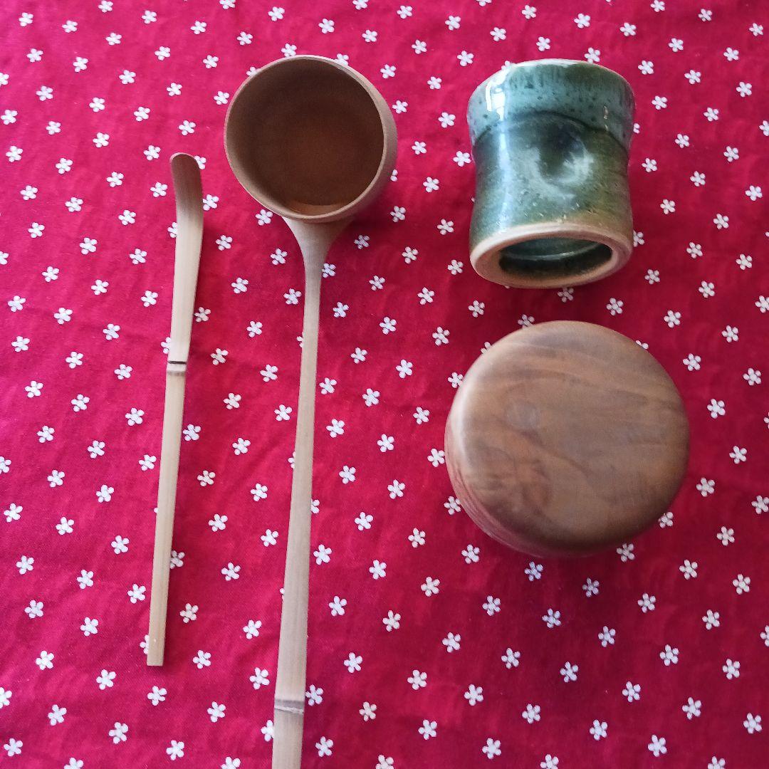 裏千家 棗 茶杓 蓋置き 柄杓 新品未使用