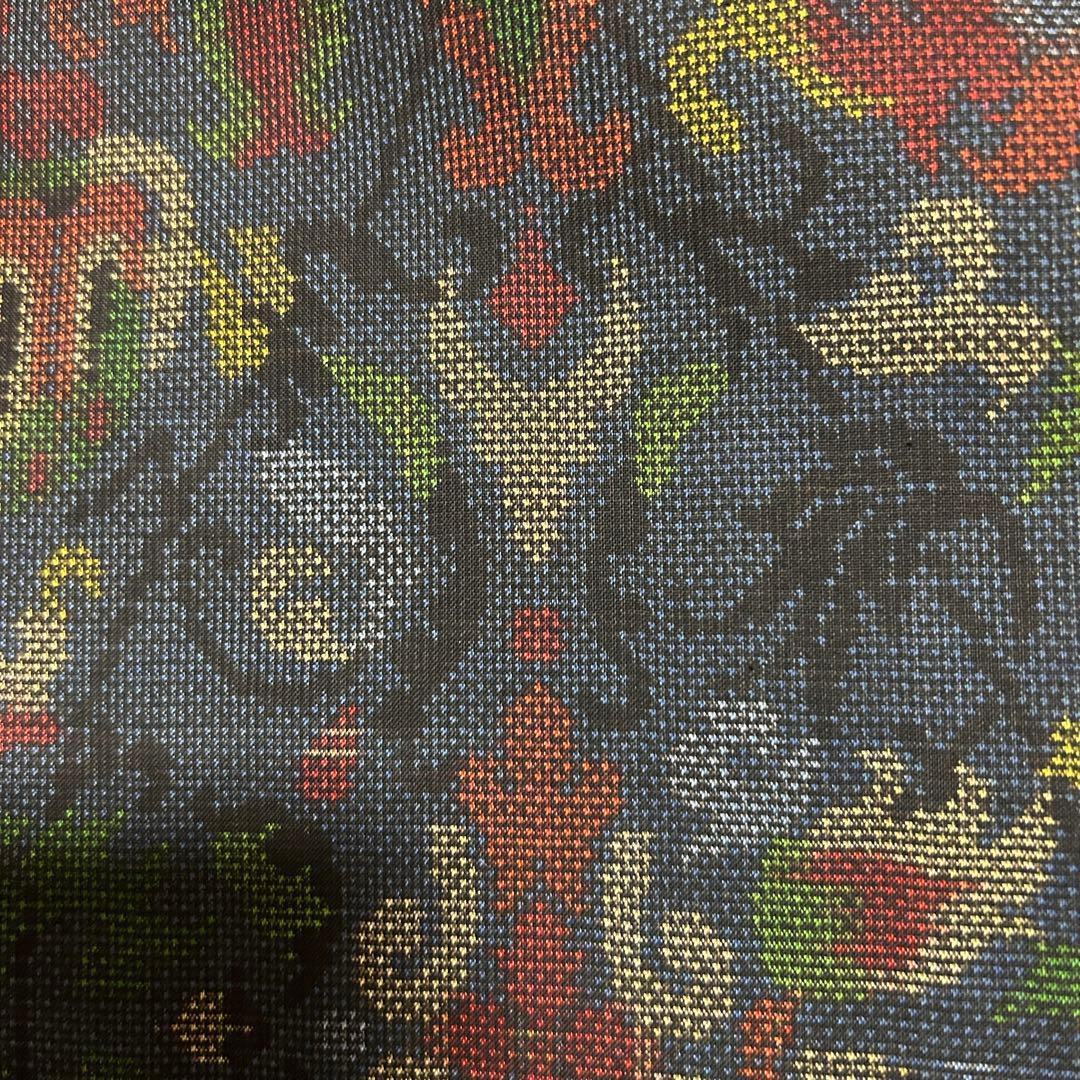 く*ち様 未使用　美品　袷　正絹　証紙付き　純泥染　本場奄美大島紬　フルセット