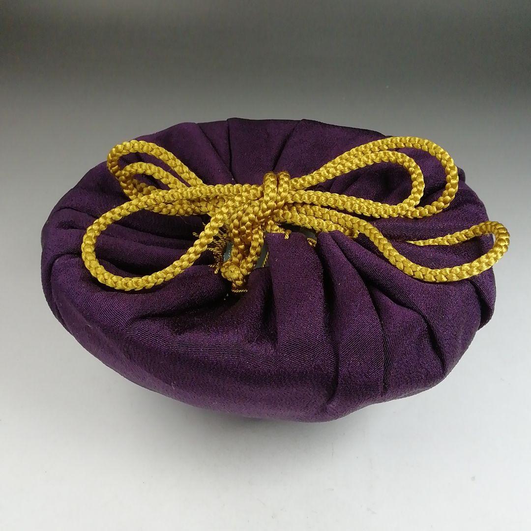 Ｗ１６１　茶碗　『白天目　茶碗』『古狭間窯　加藤菁山 作』『仕覆付』共箱　茶道具