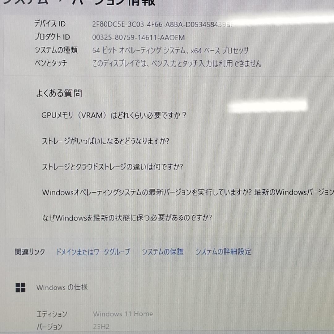 大容量 Win11 即使用可 DVD再生可 ノートPC NEC (E3173)