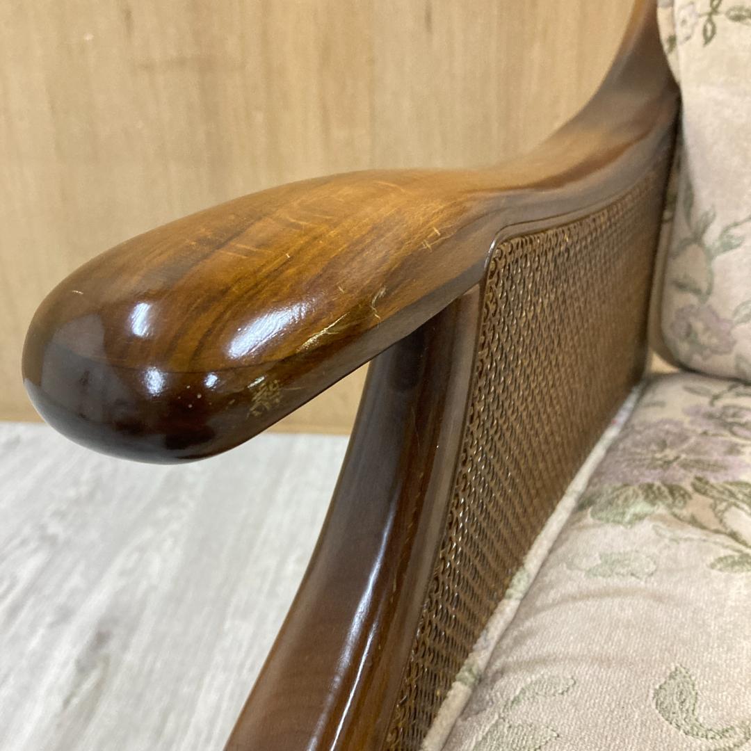 【カリモク】コロニアル アームチェア　1人掛けソファ 椅子　A