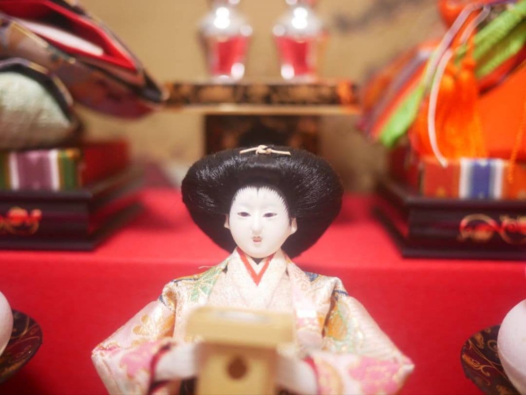 雛人形★ガラスケース入り★ひな祭り★オルゴール付★電灯付き