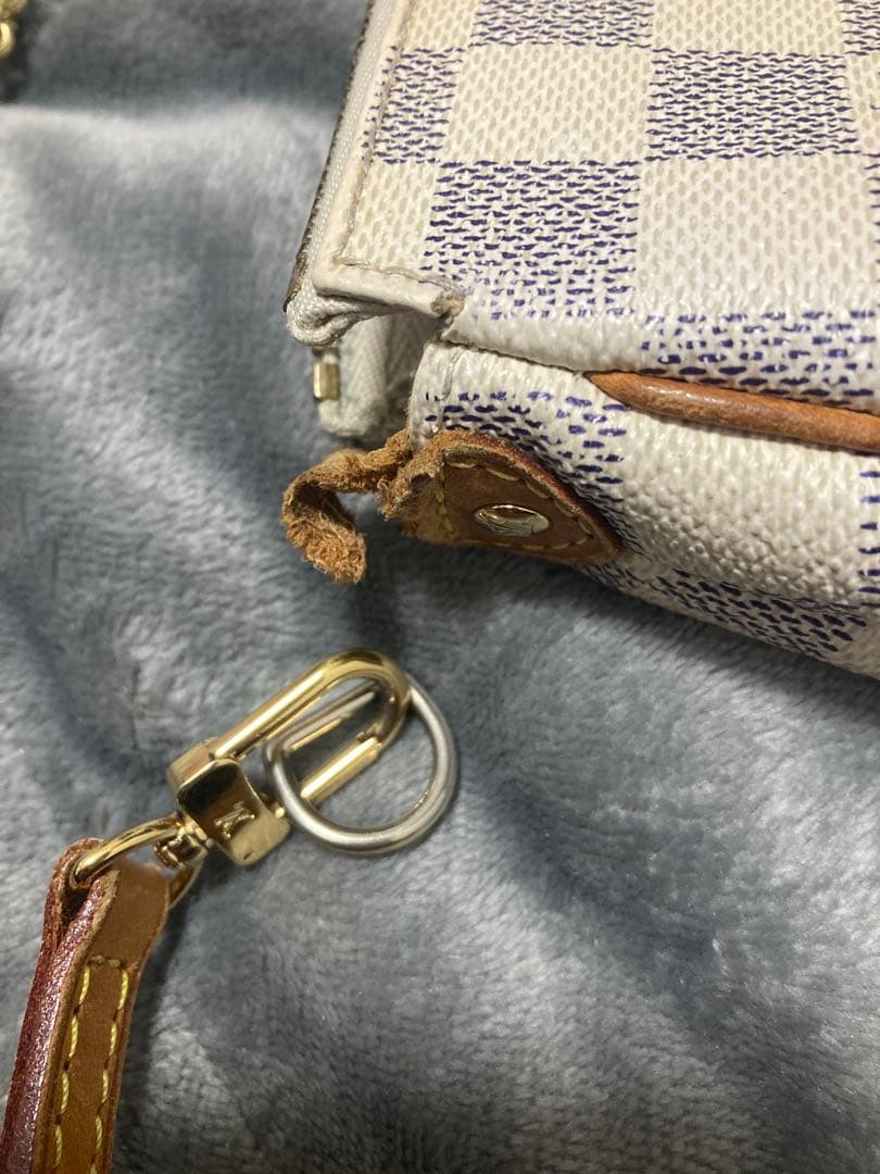 M*o様 ルイヴィトン ダミエ アズール エヴァ N55214 ショルダーバッグ