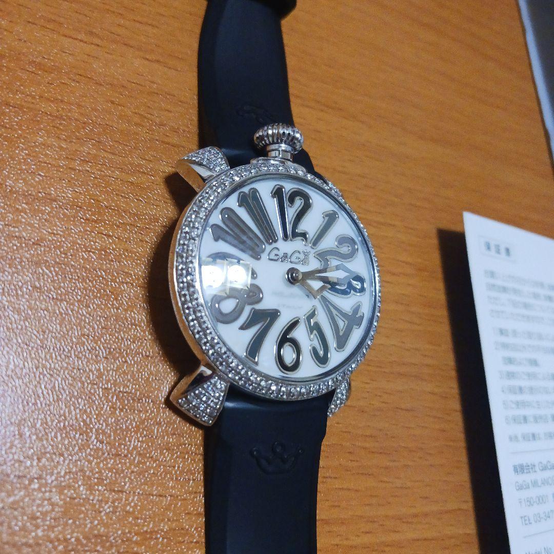 ぷ*る様 正規品！GaGa MILANOマヌアーレ、ダイヤ巻き！原宿店購入