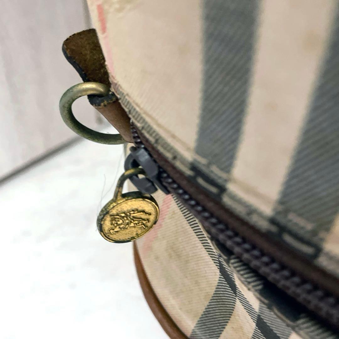 希少　バーバリー　ノヴァチェック ゴルフバッグ　キャディバッグ　本革使用