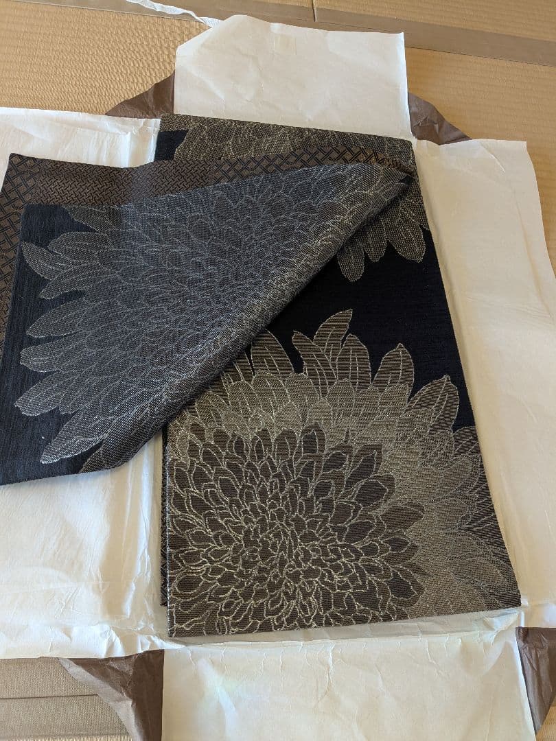 さ*ら様 袋帯 斉藤上太郎 2008Collection 黒地にシルバー