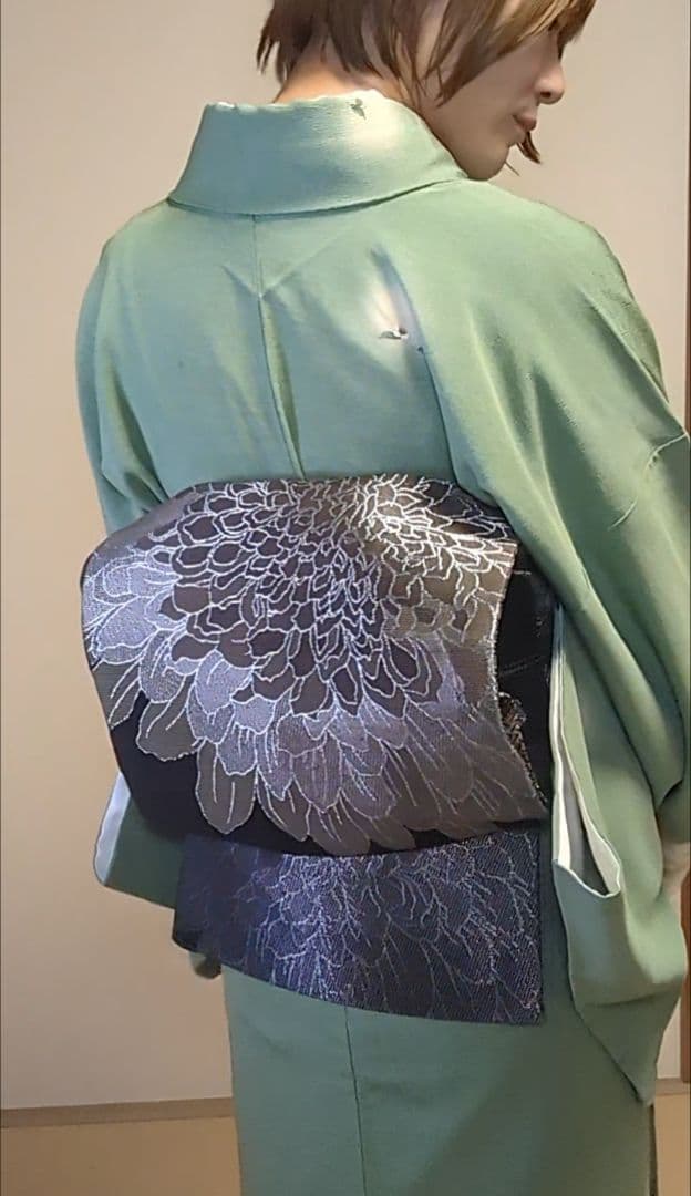 さ*ら様 袋帯 斉藤上太郎 2008Collection 黒地にシルバー