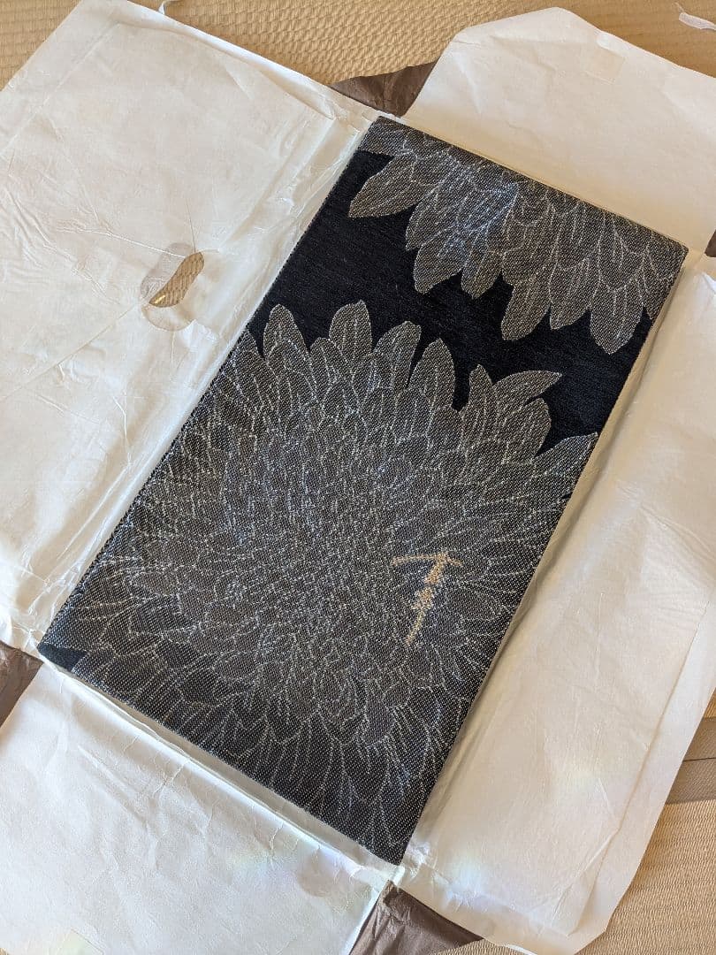 さ*ら様 袋帯 斉藤上太郎 2008Collection 黒地にシルバー