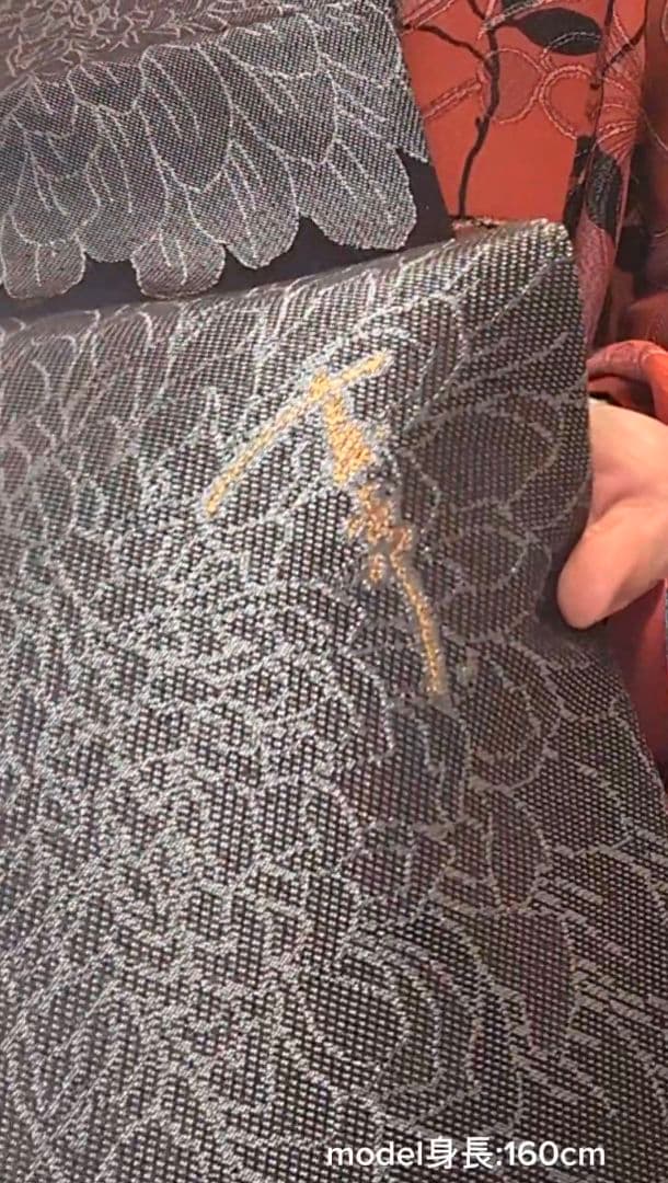 さ*ら様 袋帯 斉藤上太郎 2008Collection 黒地にシルバー