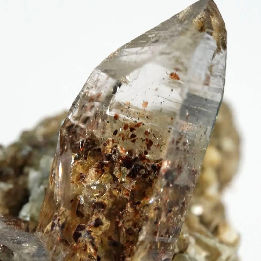 【内包模様が綺麗】バイオタイトinクォーツ 64×34×53mm