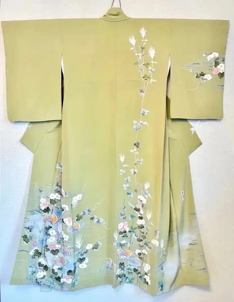 ご予約中 秀逸美品 鴛鴦 加賀友禅 世代を受け継ぐ名品 訪問着 気品ある優美さ